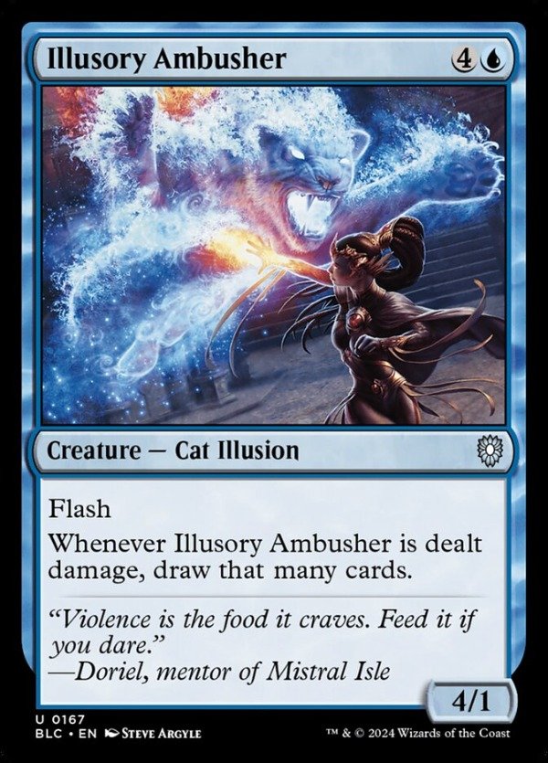Producto - Illusory Ambusher #167  Bloomburrow Commander