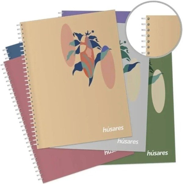 Producto - CUADERNO 29.7 HUSARES x 120H. FANTASIA DOUBLE RING t/carton  Rayado - 0