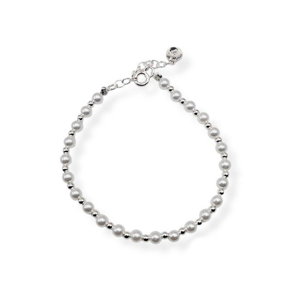 Pulsera Perlas y Plata