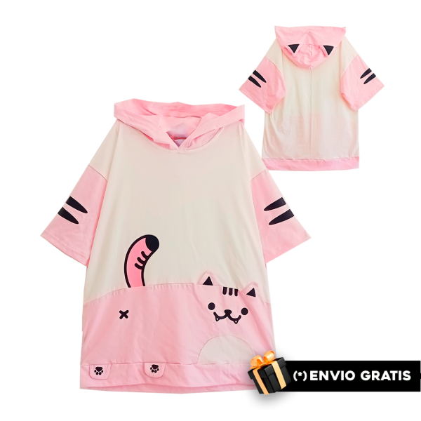 Producto - Remera Gatito Stinky Pinky Moda Harajuku Kawaii - 0
