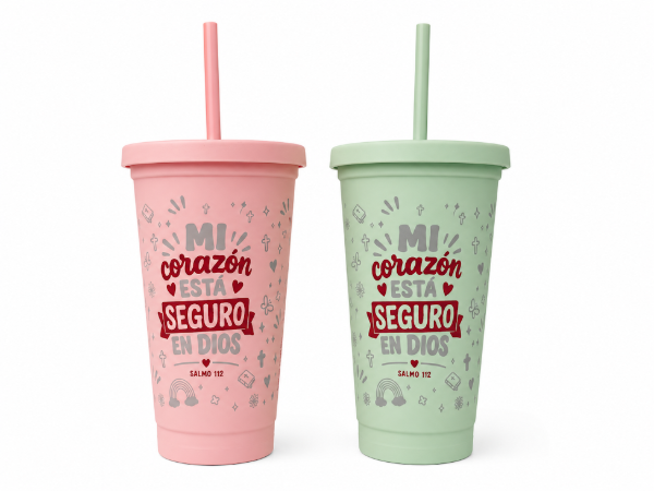 Producto - Vaso infantil con tapa y sorbete PROMO X 2 UNIDADES, 400ML