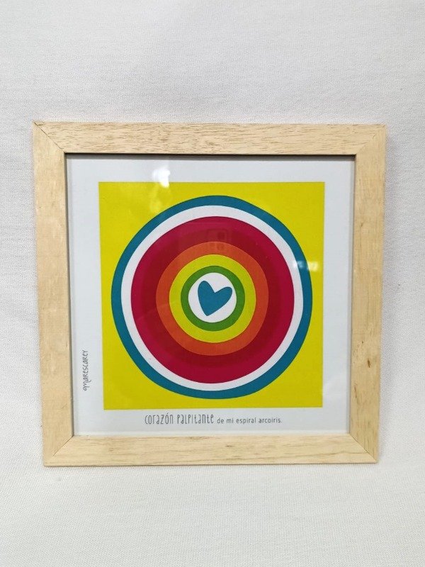 Producto - Cuadros "Gráficos" / Corazón Arco Iris