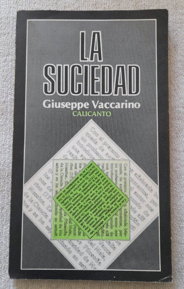 Producto - La Suciedad - Giuseppe Vaccarino - Calicanto