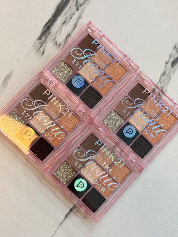 Producto - Paleta de sombras c/ glitter prensado pink 21 - 0