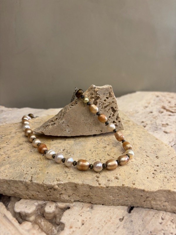 Producto - Collar Perla del Río Salmón