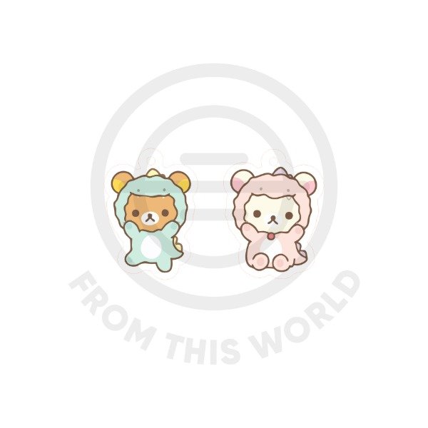 Producto - Aros - Rilakkuma dino
