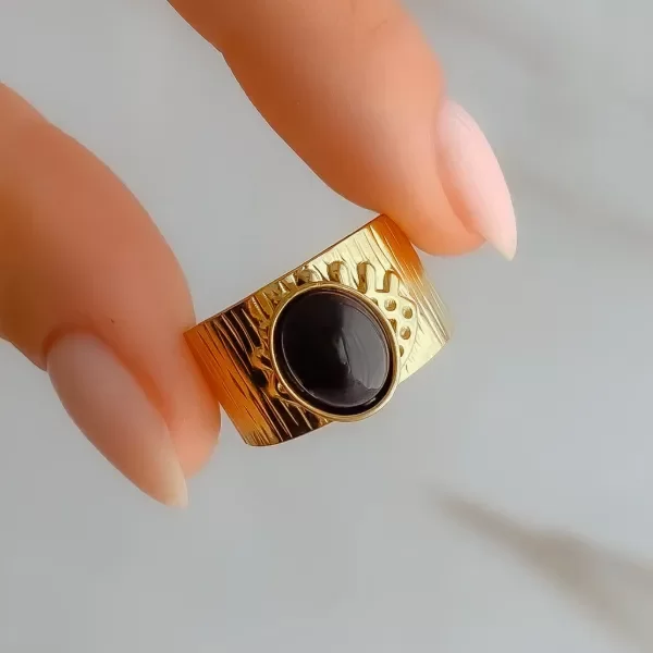 Producto - ANILLO EYE ÓNIX T17