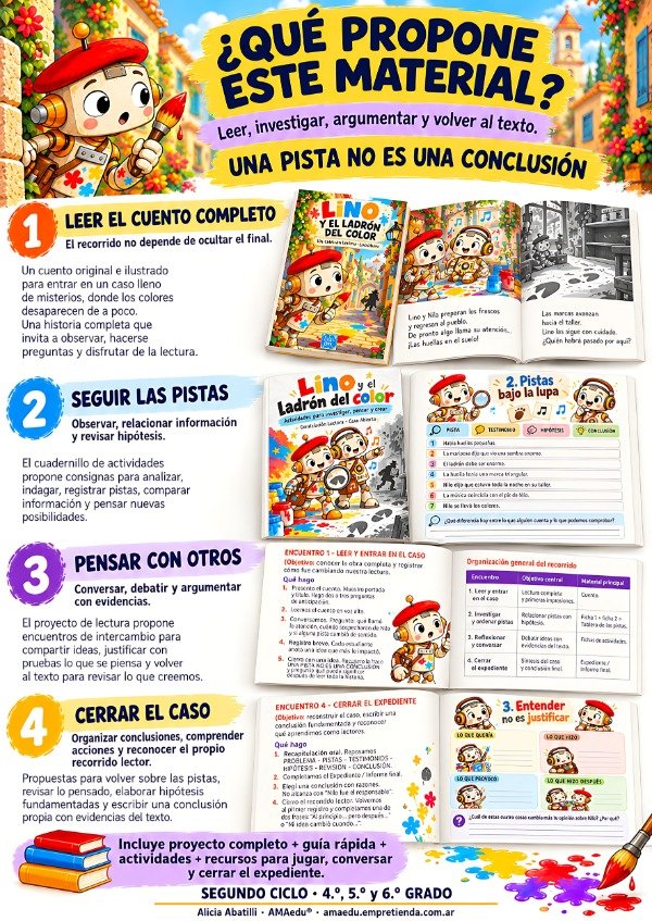 Producto - Lectura LINO Y EL LADRÓN DEL COLOR (Constelación Lectora, Segundo Ciclo) - 2