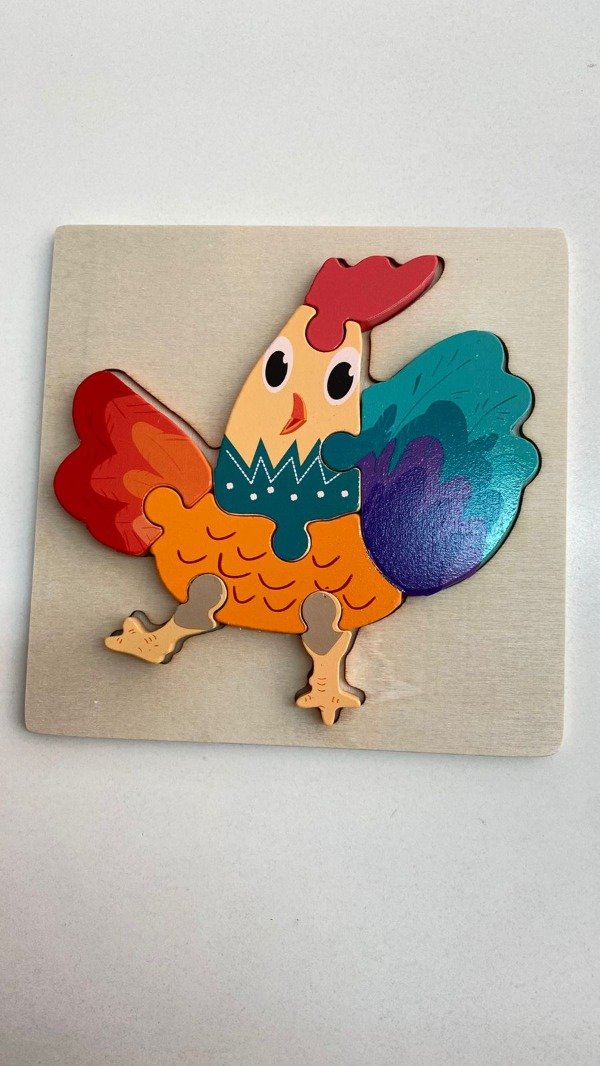 Producto - Rompecabezas encastre gallina- Rome