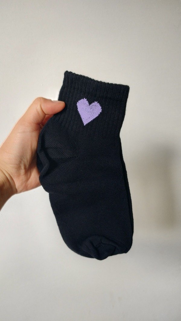 Producto - Soquete 1/4 corazón lila