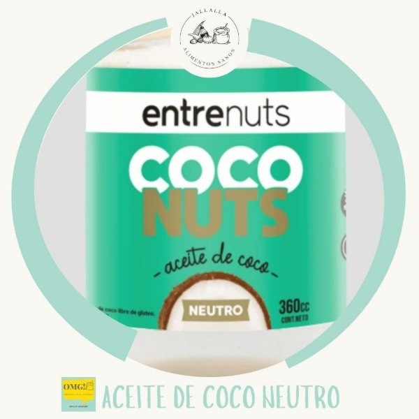 Producto - Aceite de coco neutro Entre Nuts