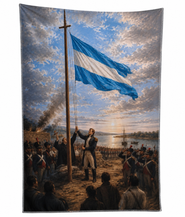Producto - Telón primer izamiento de la bandera