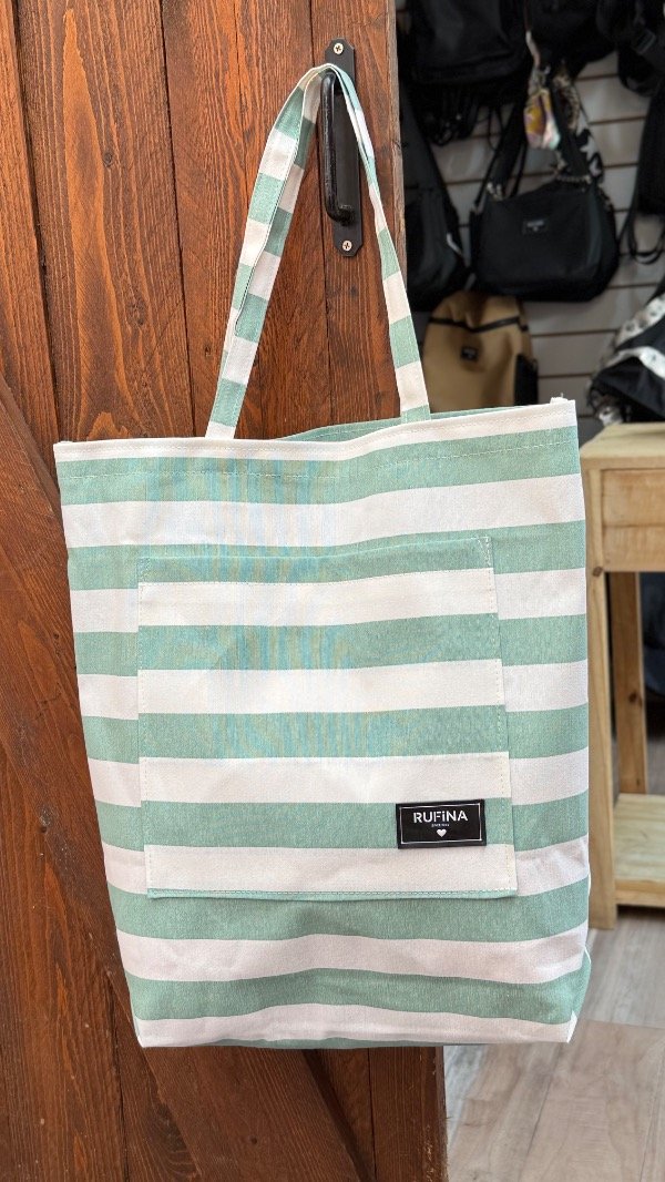 Producto - Bolsa reutilizable rayada