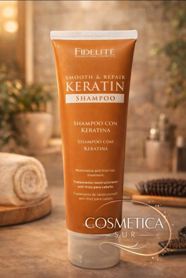 Producto - shampo de keratina Fidelite en pomo x 230 ml
