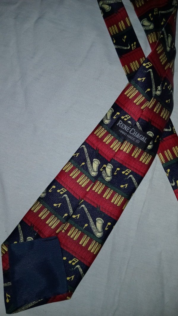 Producto - Vintage silk Jazz sax tie. - 2