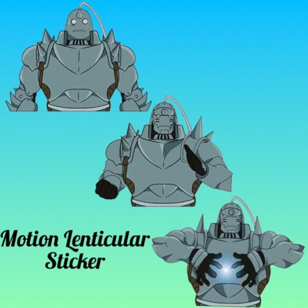 Producto - Sticker Lenticular Fullmetal Alchemist Alphonse Elric