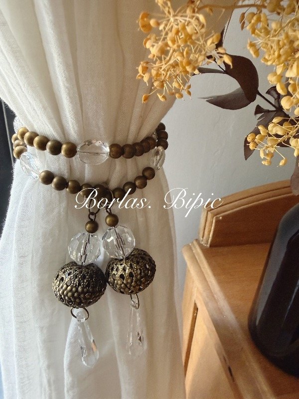 Producto - Sujeta cortina Línea Alessia bronce