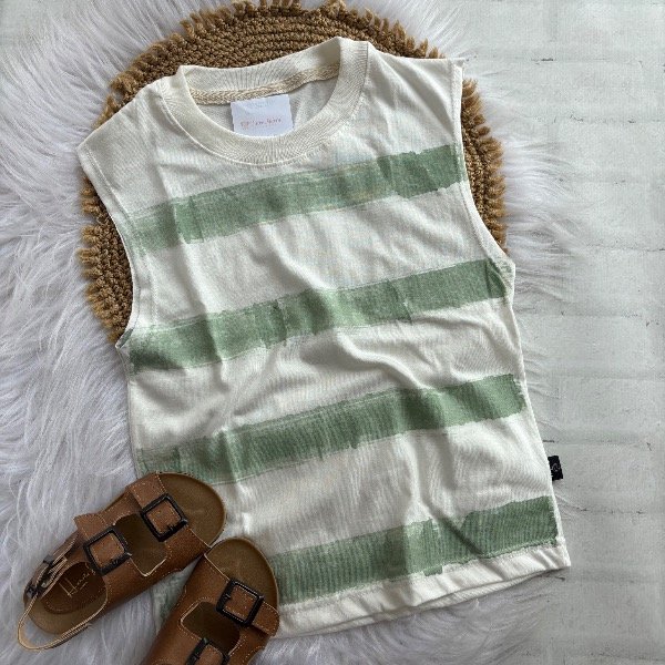 Producto - Musculosa verde para niños talles hasta el 16