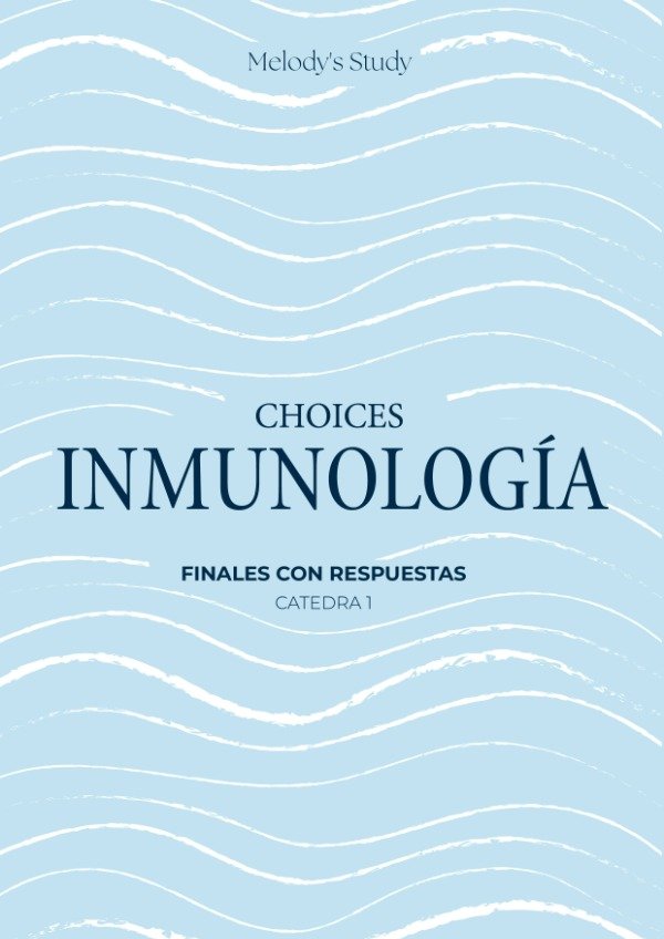 Producto - Choices de Inmunología FINALES