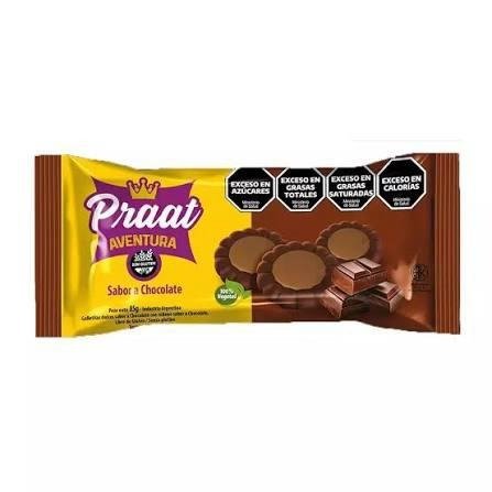 Producto - Galletitas Aventuras de Chocolate rellena de Chocolate -Praat-