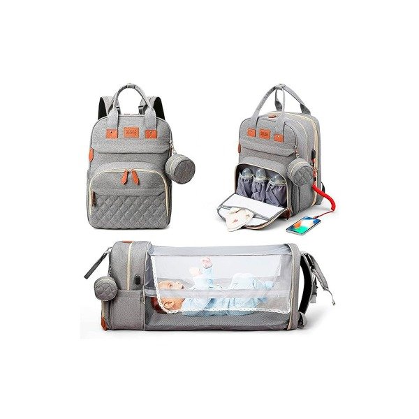 Producto - Mochila Pañalera Maternal con Cuna