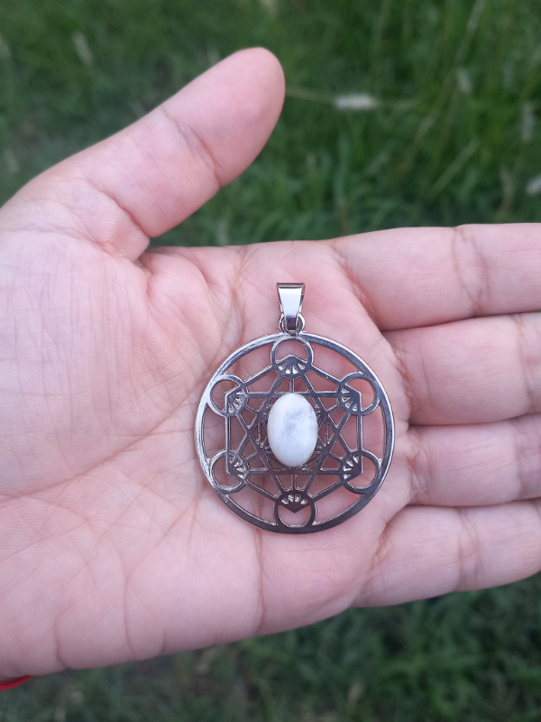 Producto - Dije Adularia (Piedra Lunar) - Sagrado Metatron