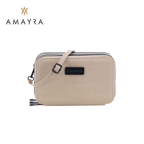 Producto - Bandolera portacelular Amayra PU crema 67-B999-4