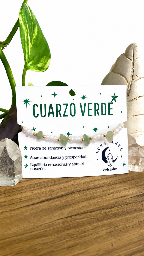 Producto - Pulsera regulable de cuarzo verde