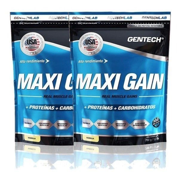 Producto - Combo 2 Maxi Gain Gentech 1.25grs c/u Ganador De Peso Sin Tacc
