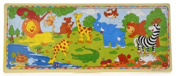 Producto - Rompecabezas Animales en la selva en Madera