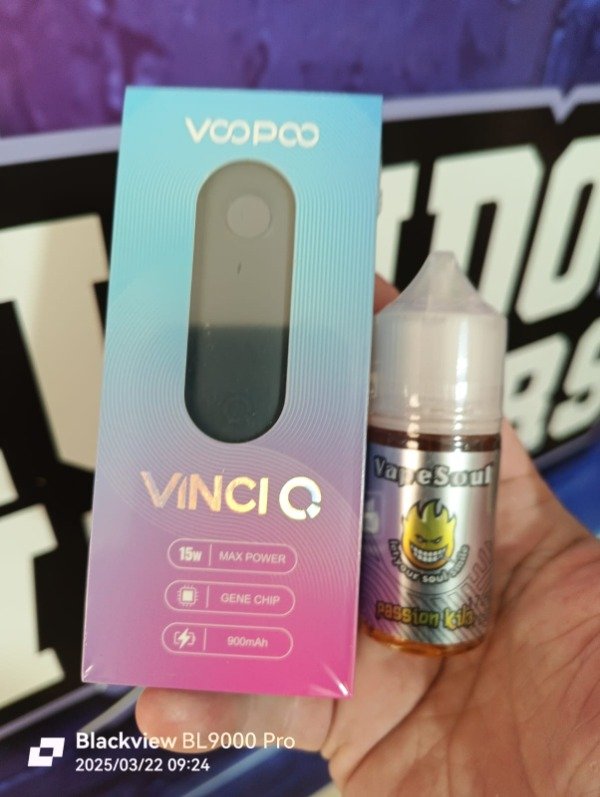 Producto - VOOPOO VINCI Q POD RECARGABLE  ( SEAGULL GREY) MAS SALT NIC VAPESOUL
