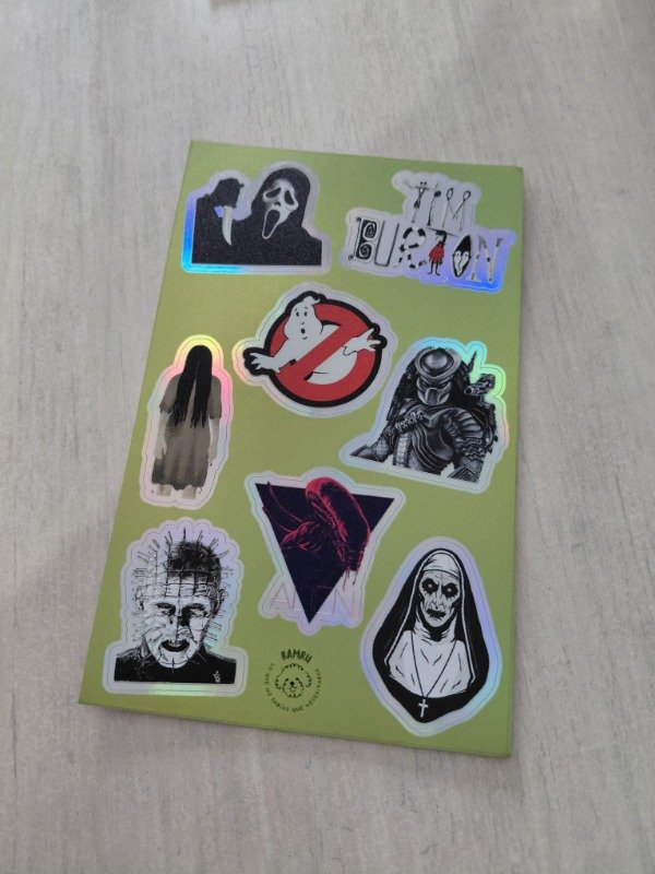 Producto - Planchitas de stickers - Personajes de terror III