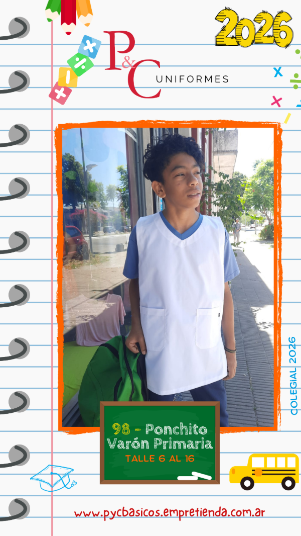 Producto - Ponchito Primaria Varón
