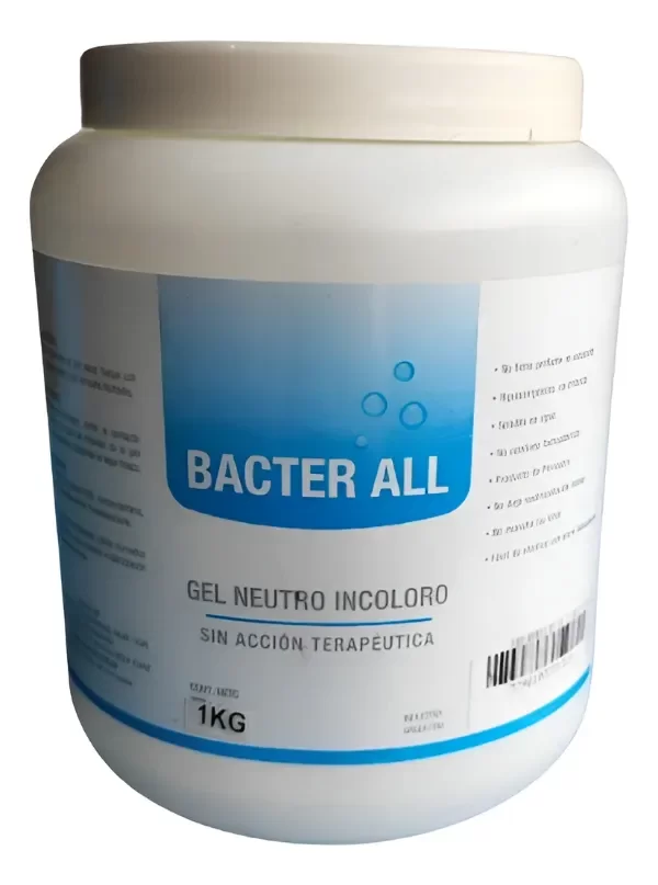 Producto - Gel Neutro bacter all- ecografía, kinesiología