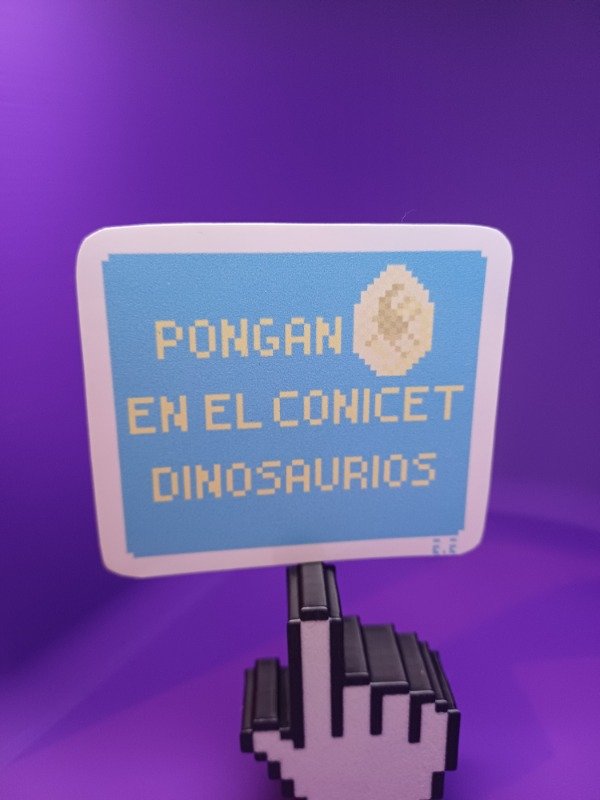 Producto - Sticker pongan huevos en el CONICET