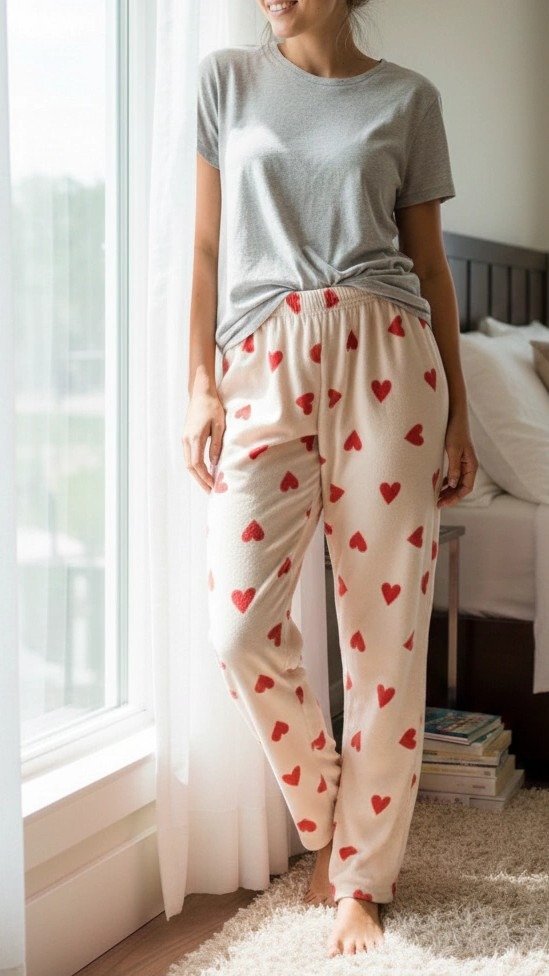 Producto - Pantalón Polar Soft Animado Corazón