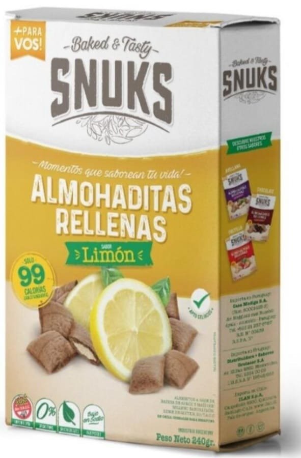Producto - ALMOHADILLAS RELLENAS DE LIMON SNUKS