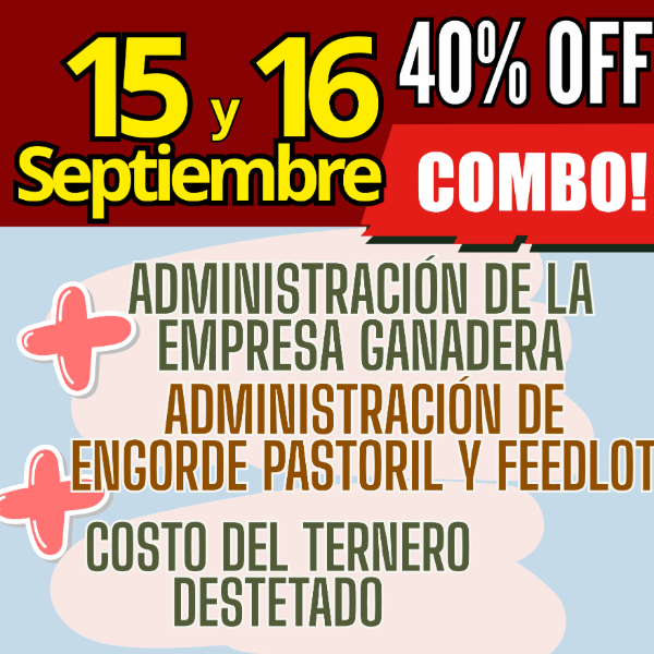 Producto - COMBO 3 CURSOS:Gestión Ganadera + Costo del Ternero + Engorde Pastoril y Feedlot - 0
