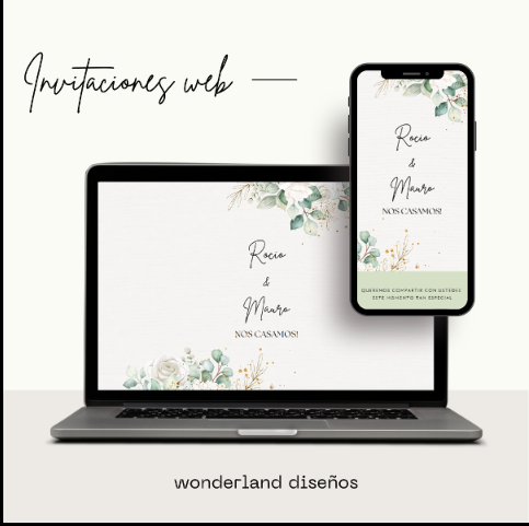 Producto - Invitacion Web con link + Save the date