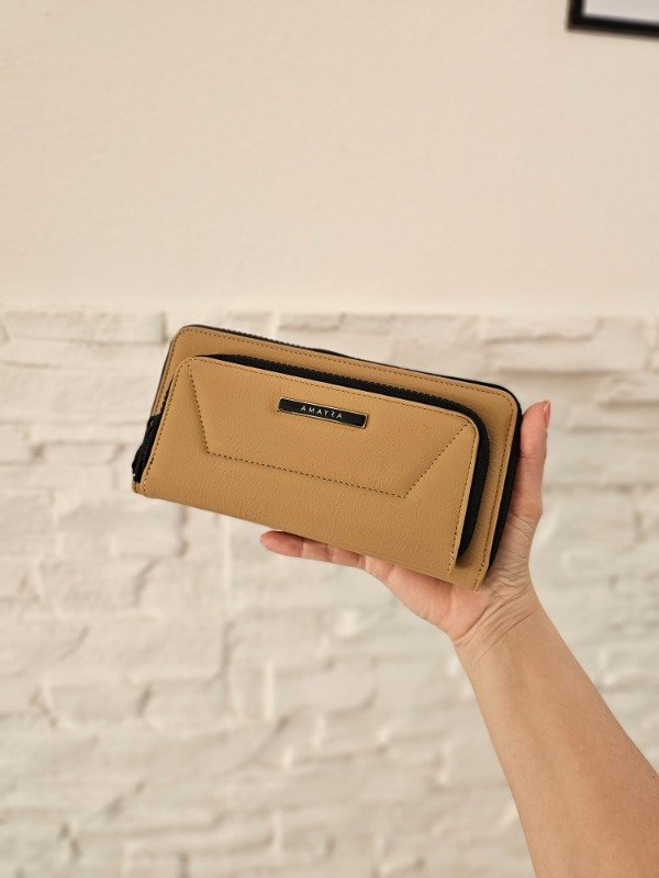 Producto - Billetera camel/negro
