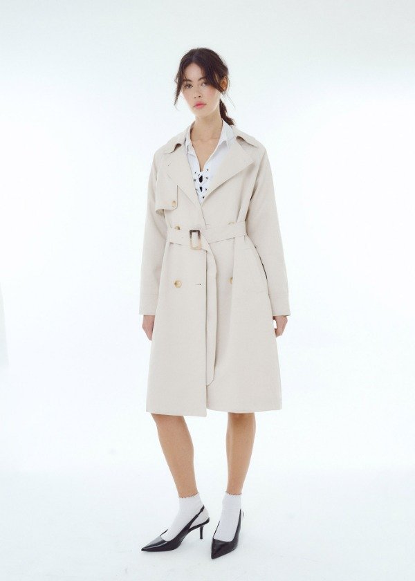 Producto - Trench largo con cinto