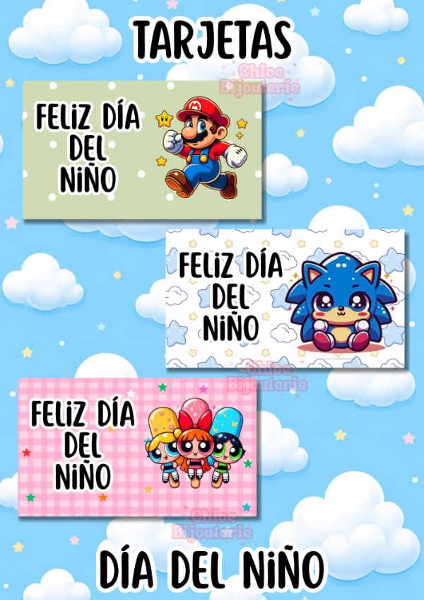 Producto - Tarjetas dia del niño x 10und (10x6) mix - 2