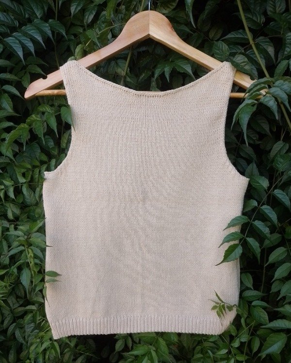 Producto - Musculosa cuello bote Natural (Talle S)