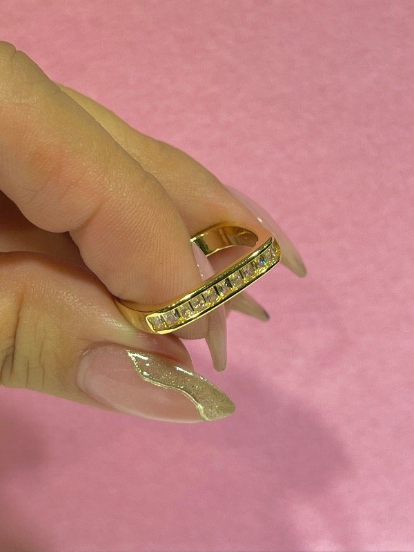 Producto - ANILLO BRILLO  GOLD MICROPAVE