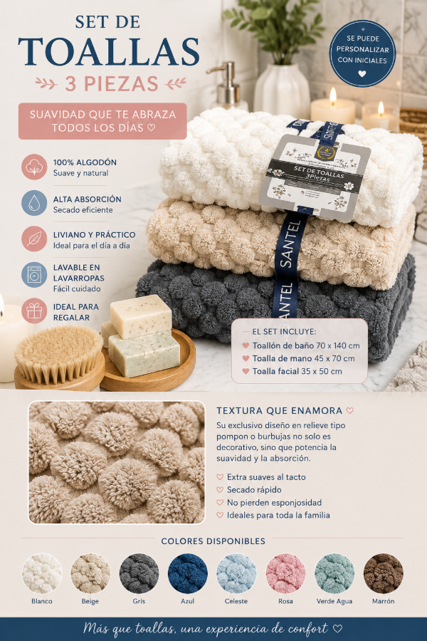 Producto - TOALLONES NUBE