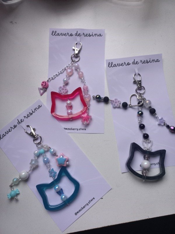 Producto - Keychain Resina Gatito