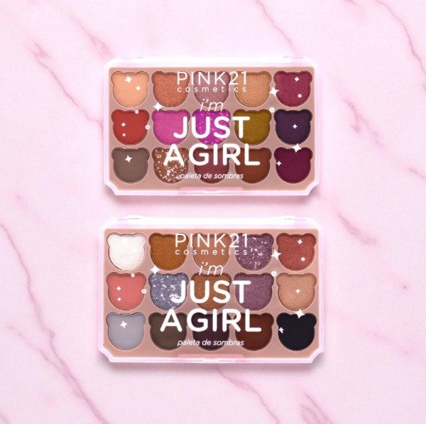 Producto - PALETA DE SOMBRA X15 TONOS JUSTA GIRL - PINK 21