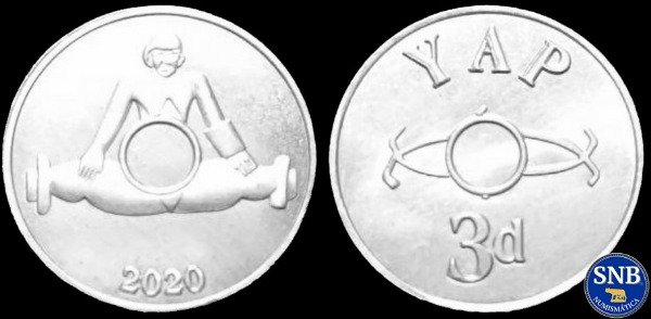 Producto - Isla de Yap - 3 Peniques (20020) - Estado federado de Micronesia
