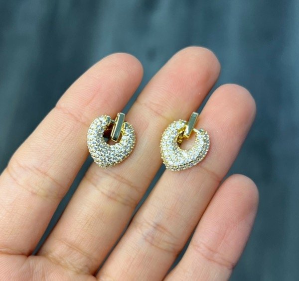 Producto - AD aros pasantes con brillo