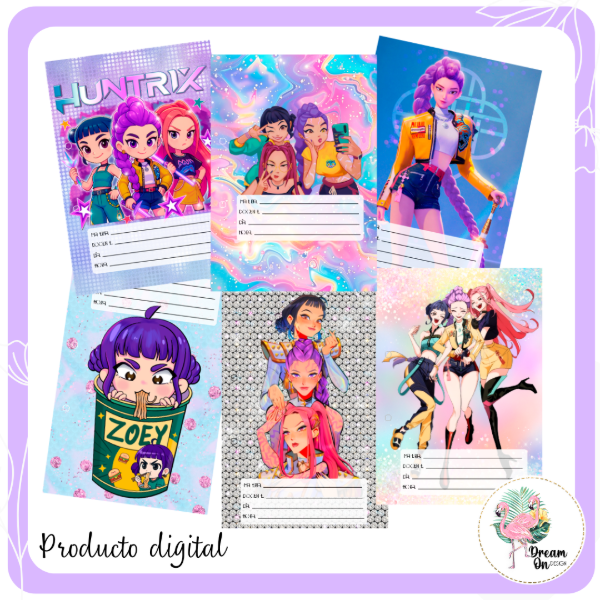 Producto - Carátulas Separadores Imprimibles Huntrix